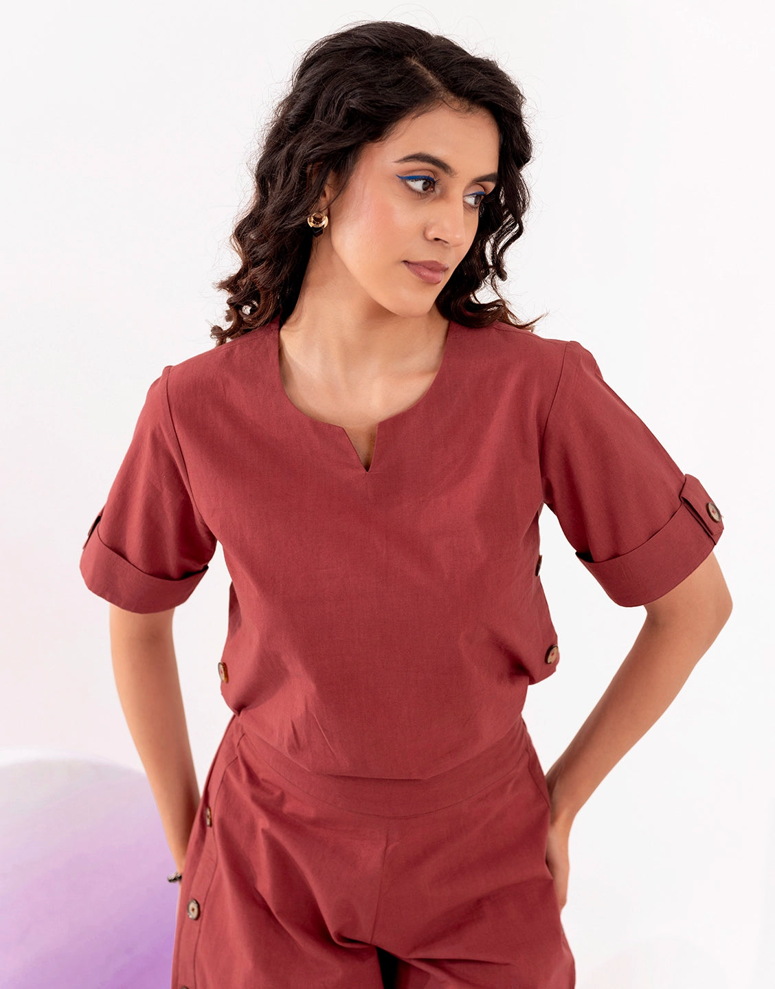 Co-ord Set Flex cotton fabric