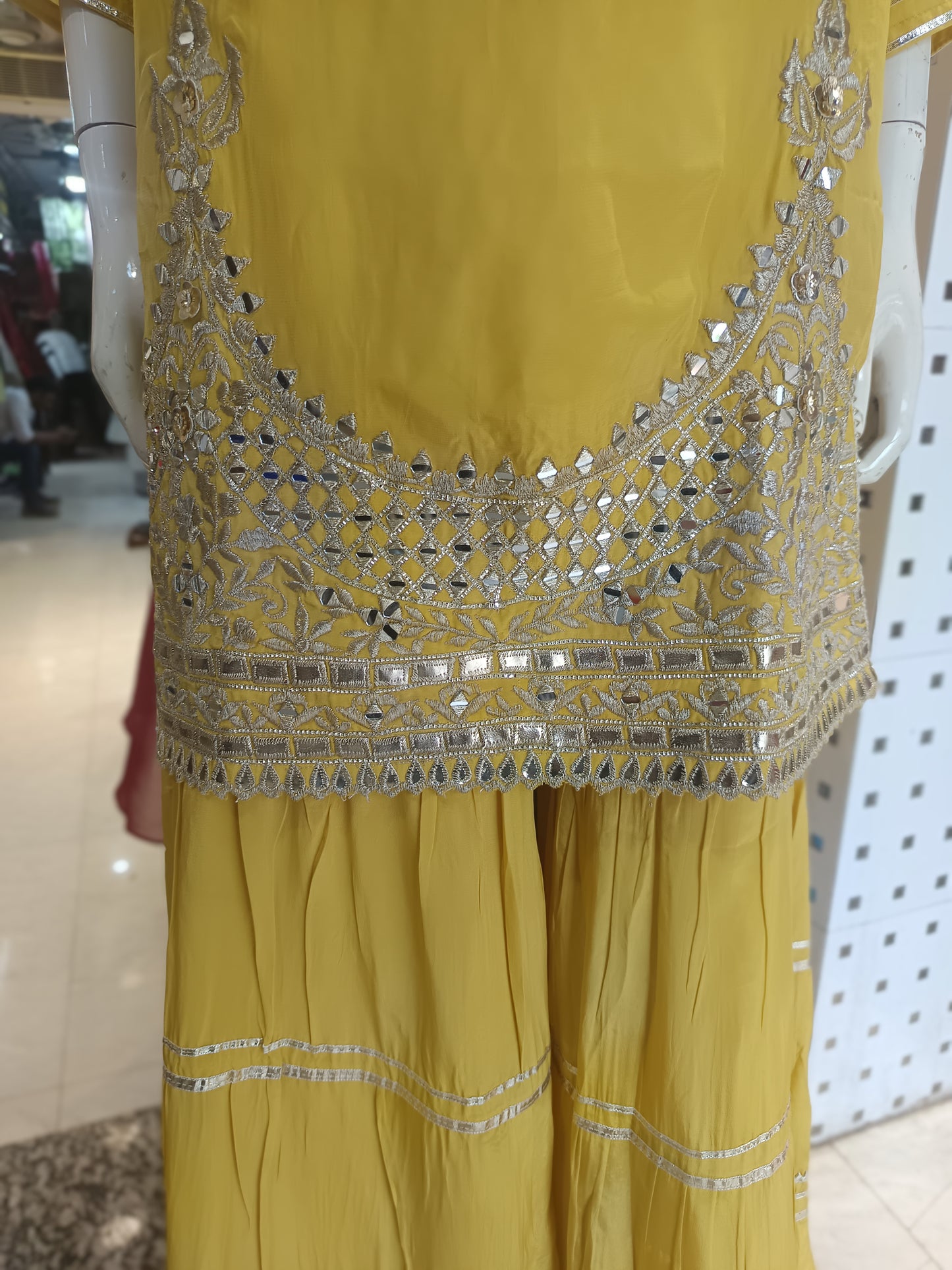 short kurti with garara