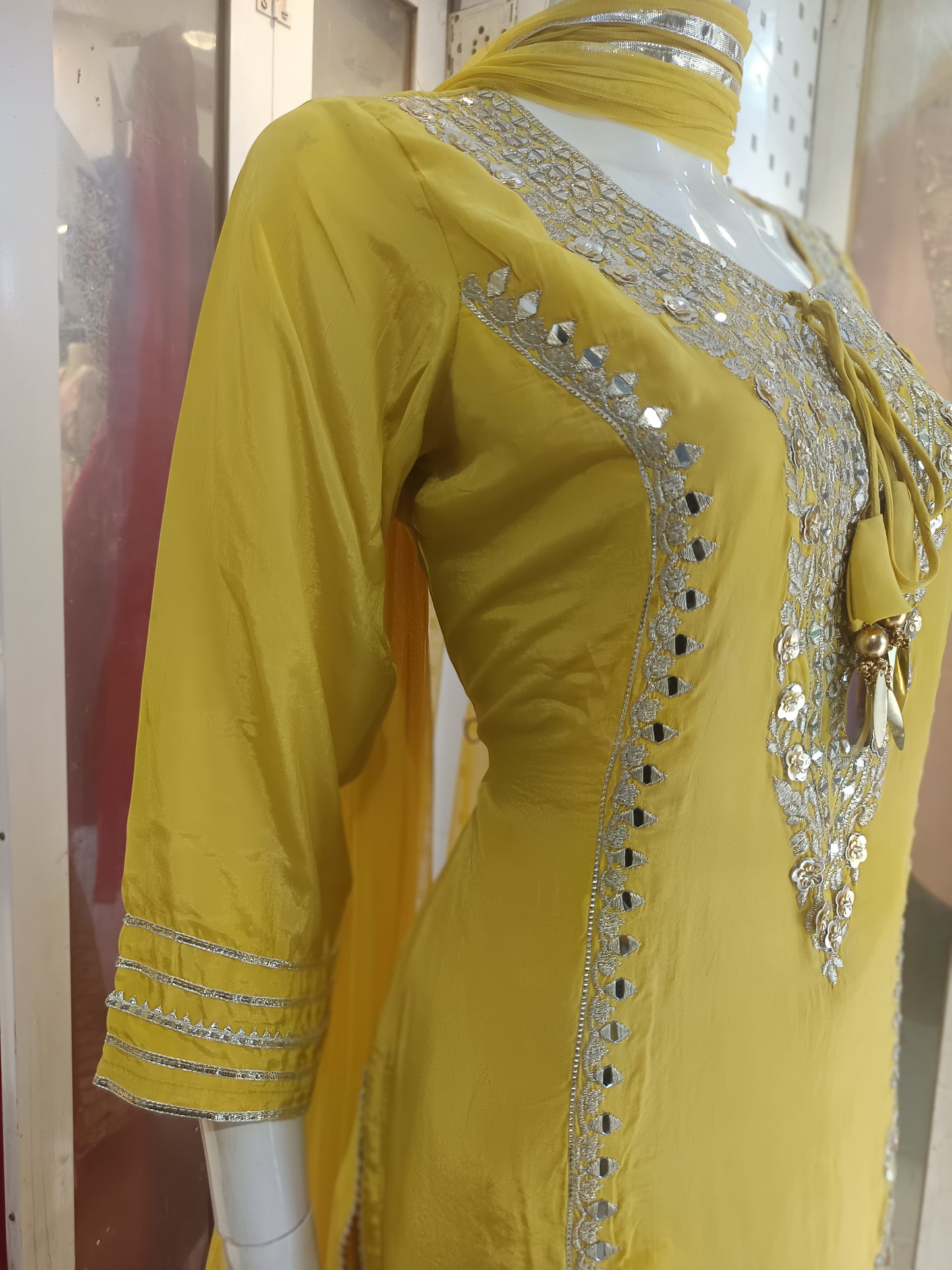 short kurti with garara