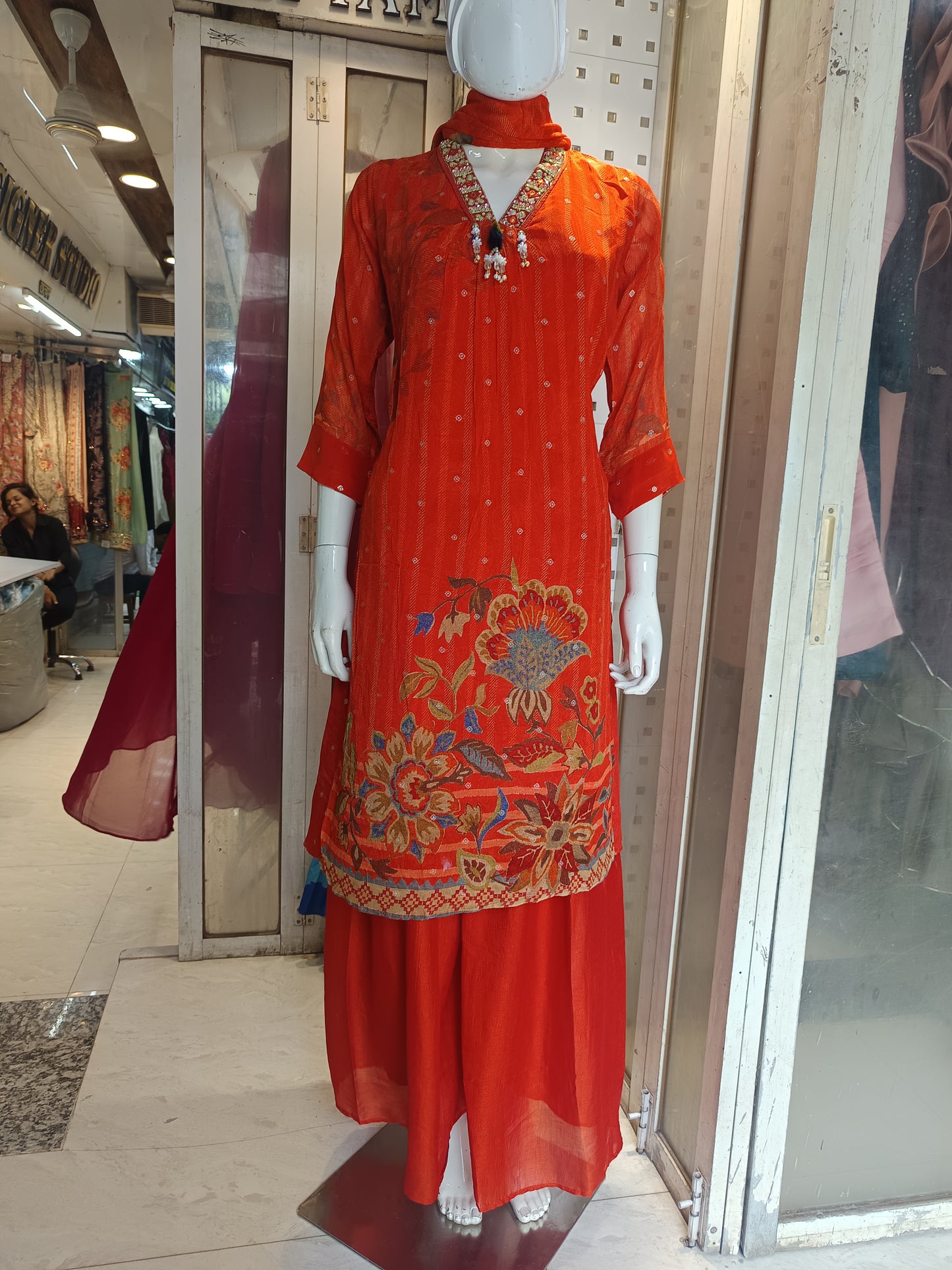 plazo with kurti