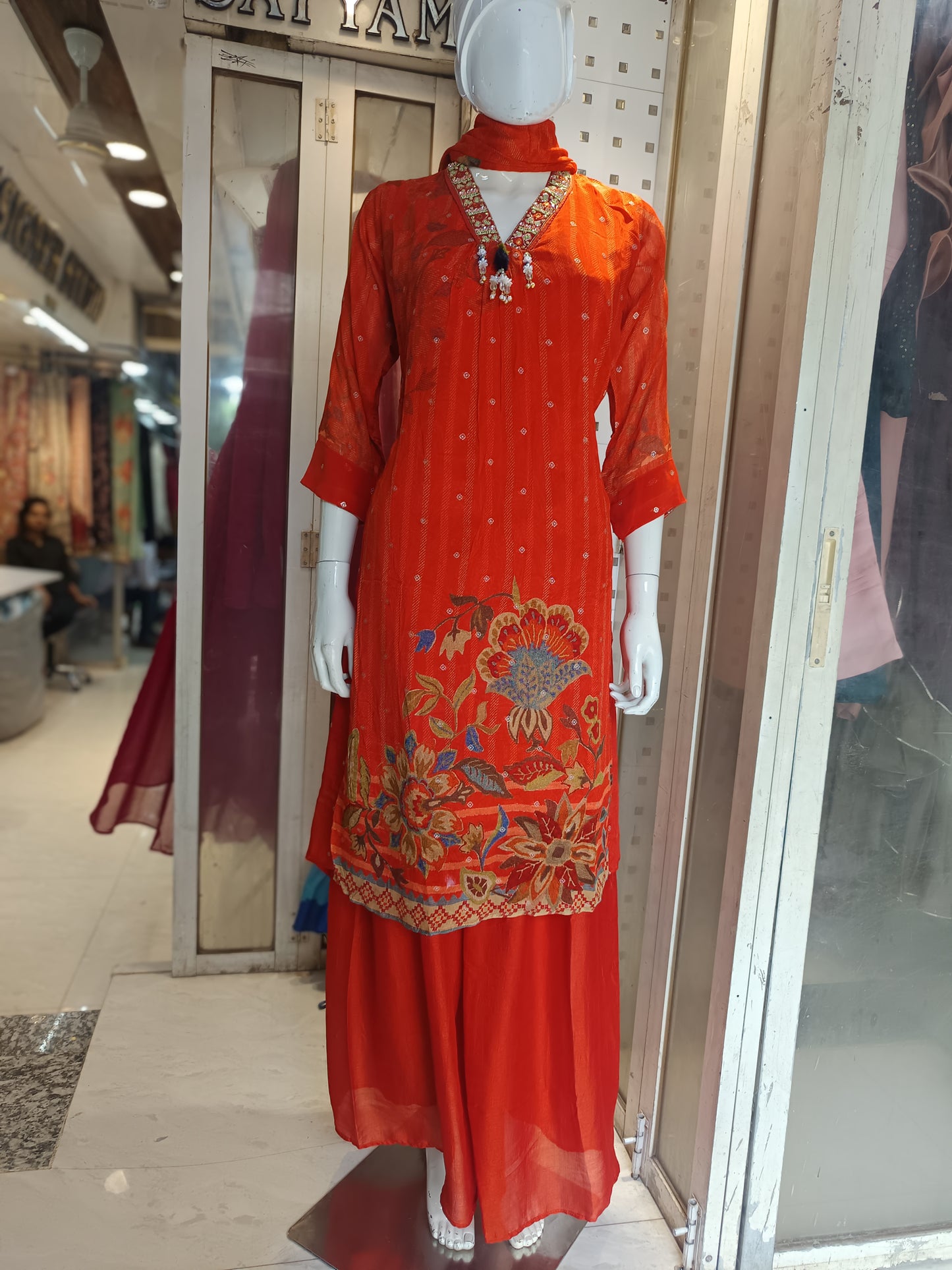 plazo with kurti