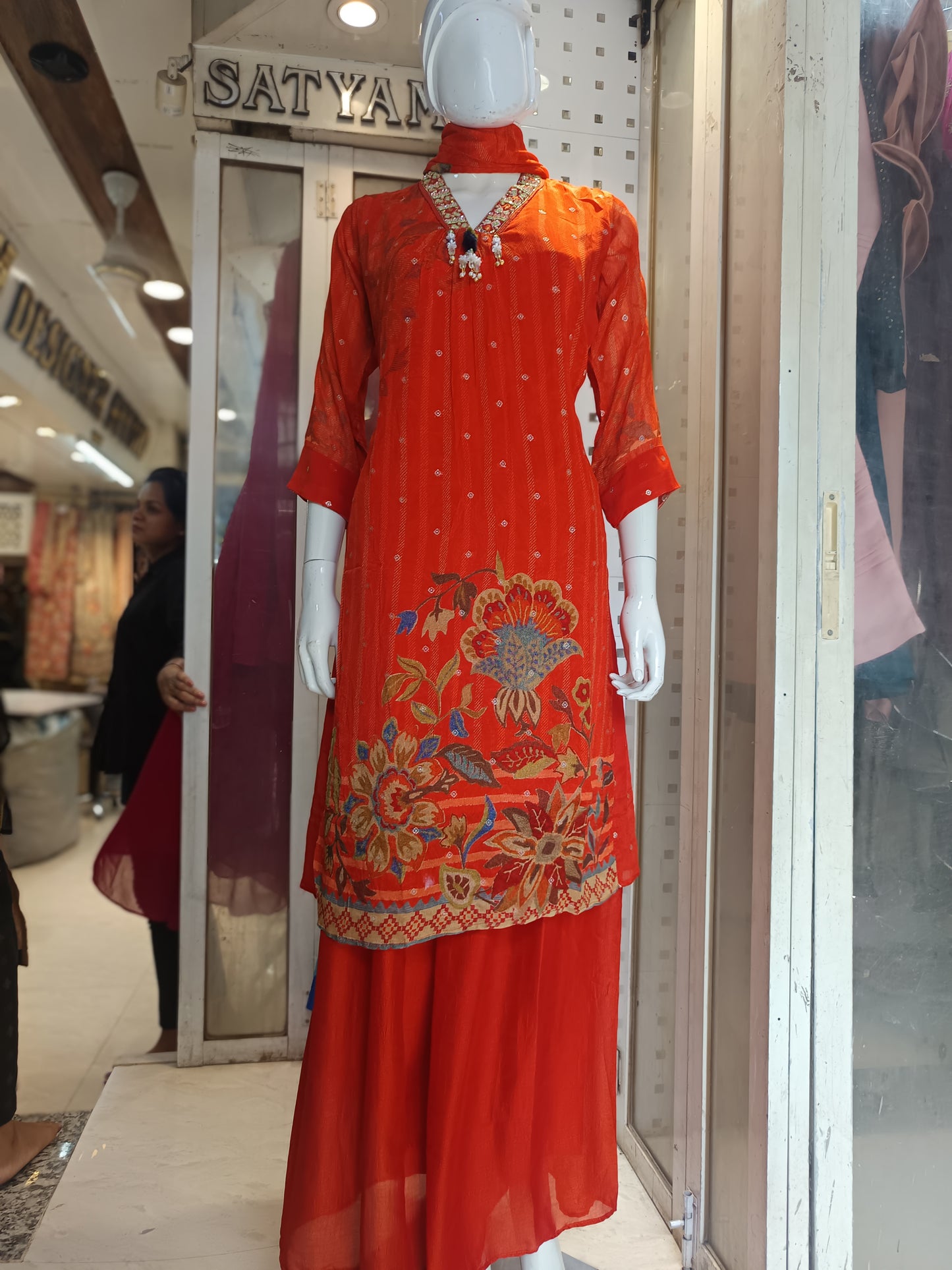 plazo with kurti