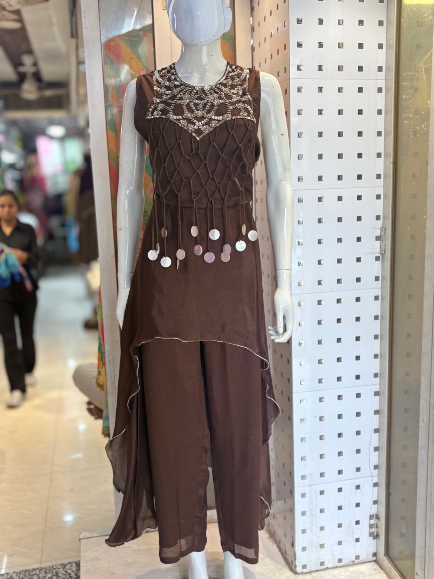 Indowestern up& down kurti with pant