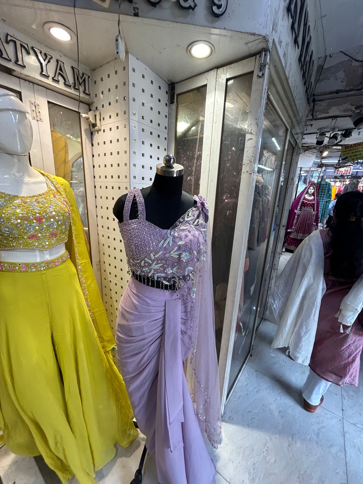 Indowestern-croptop drap