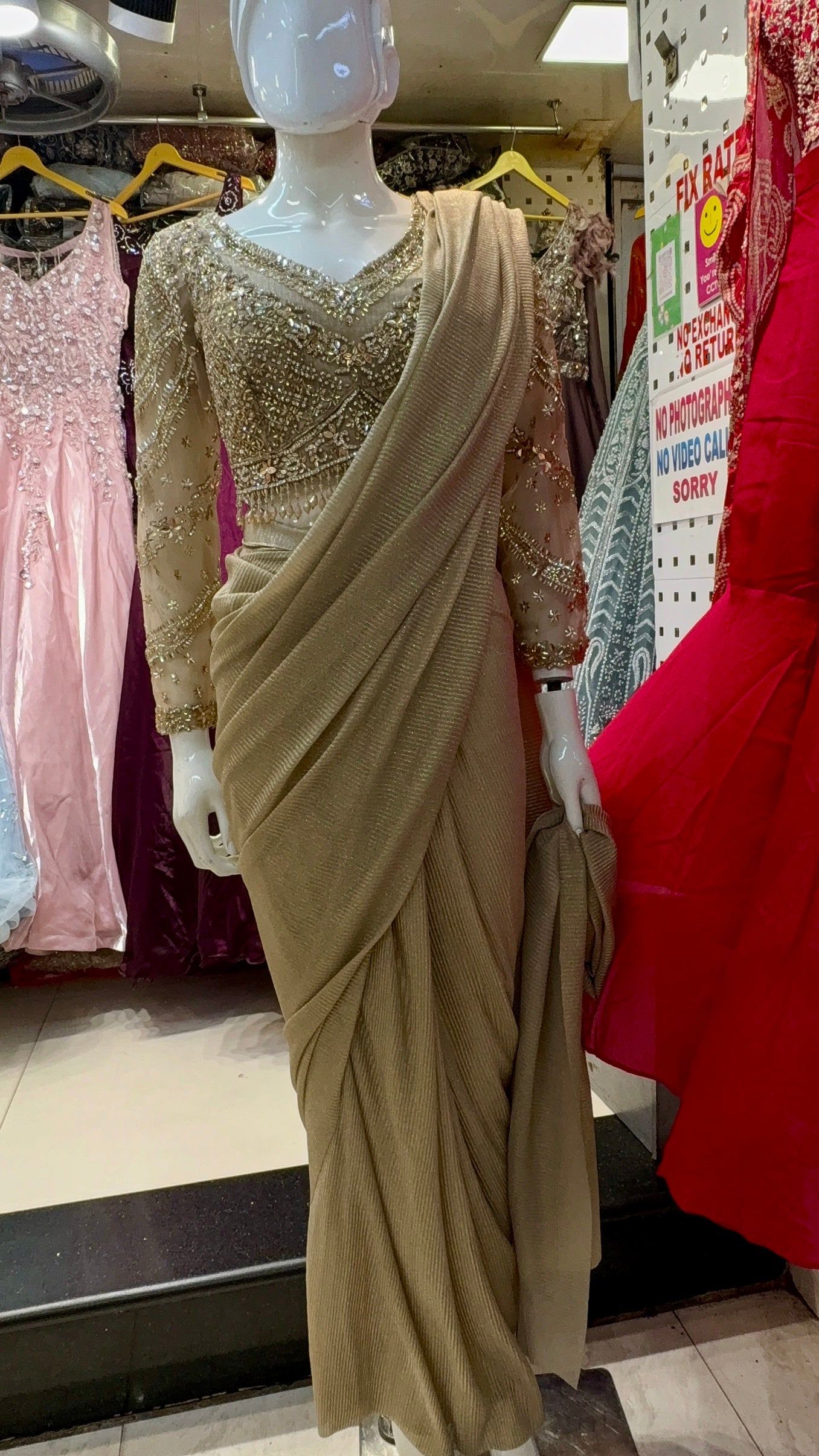 Ready made saree