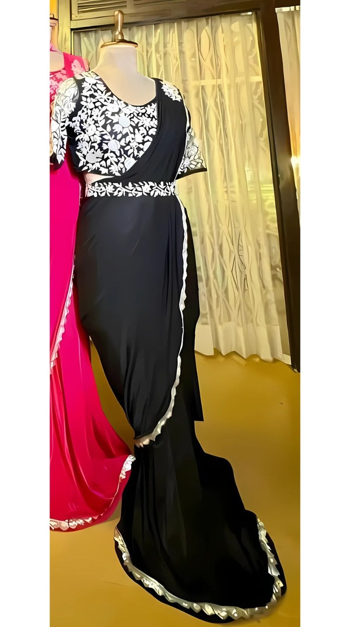 Fabric - Stretch Korean | Handwork -kardana work
