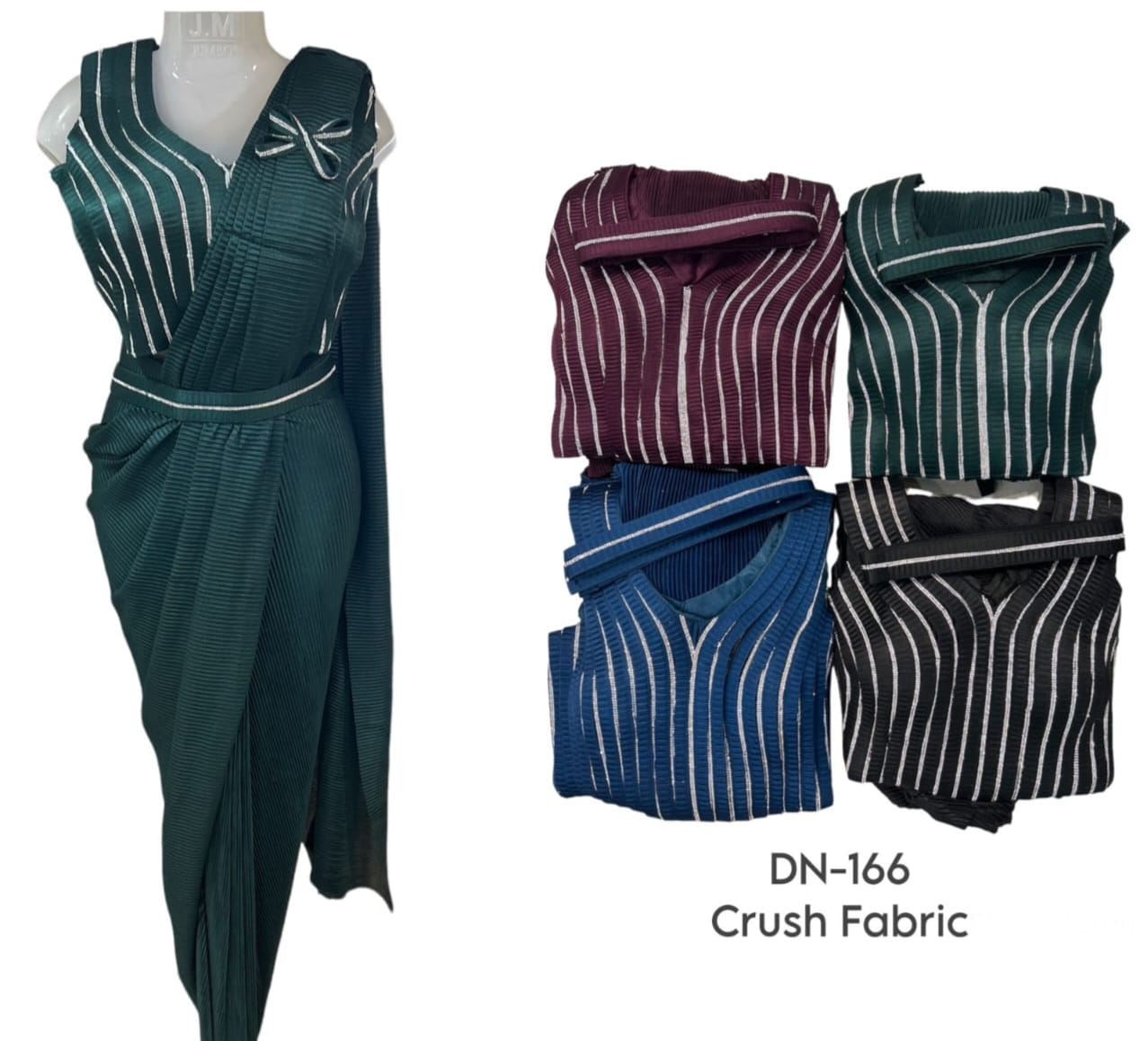 Dark ready to wear saree popular