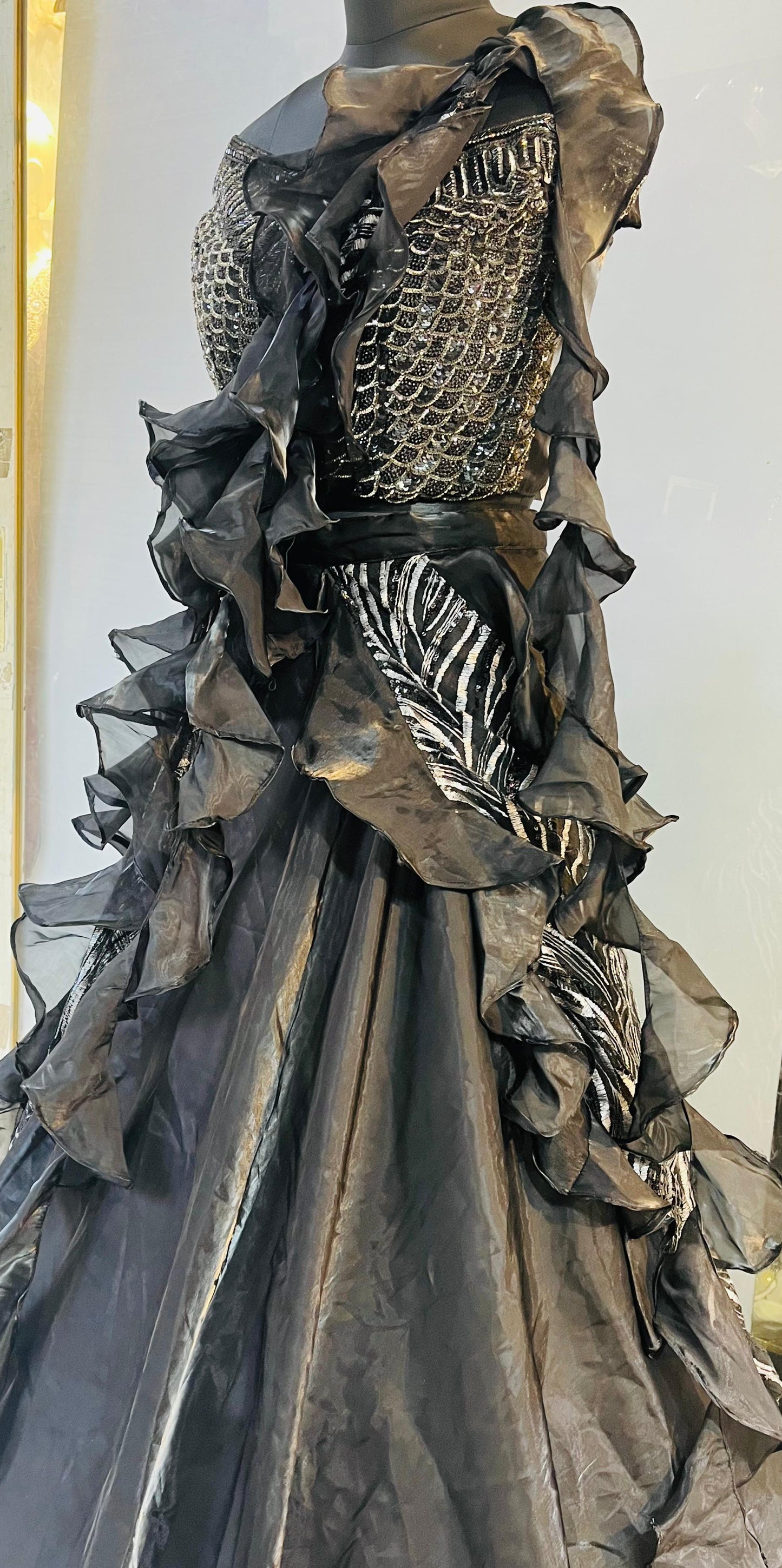 Lehnga choly with drape