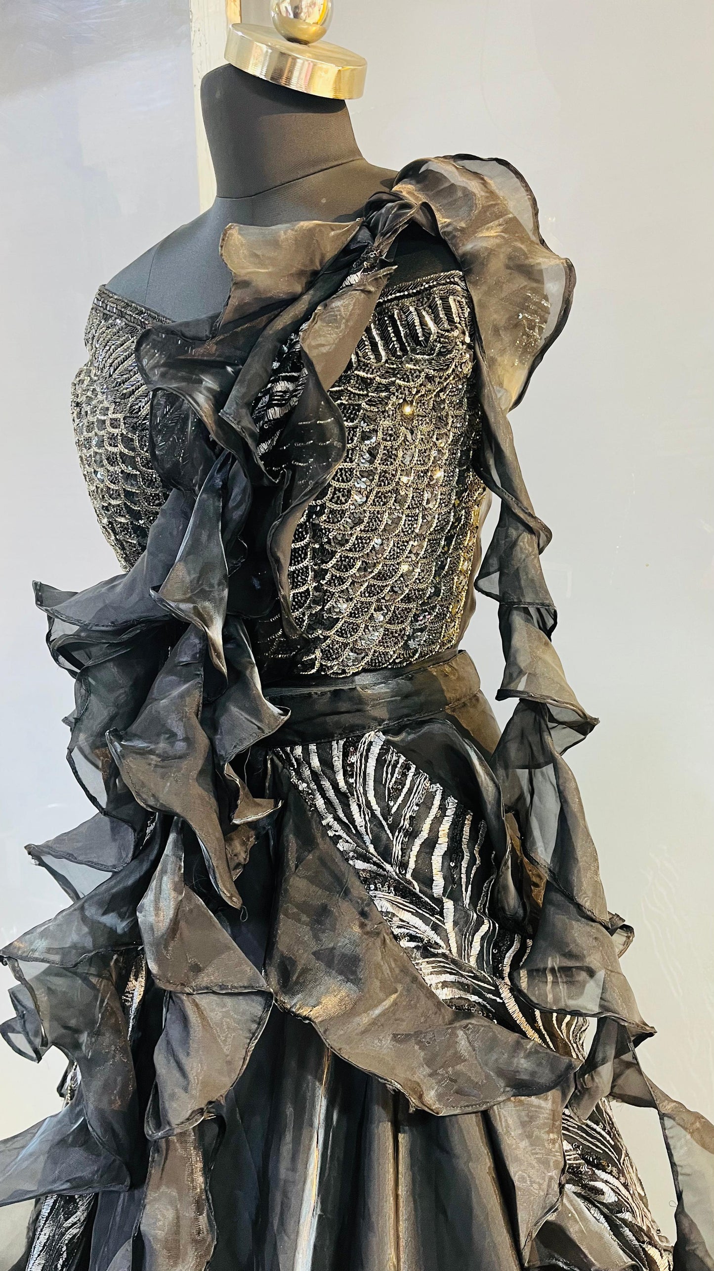 Lehnga choly with drape