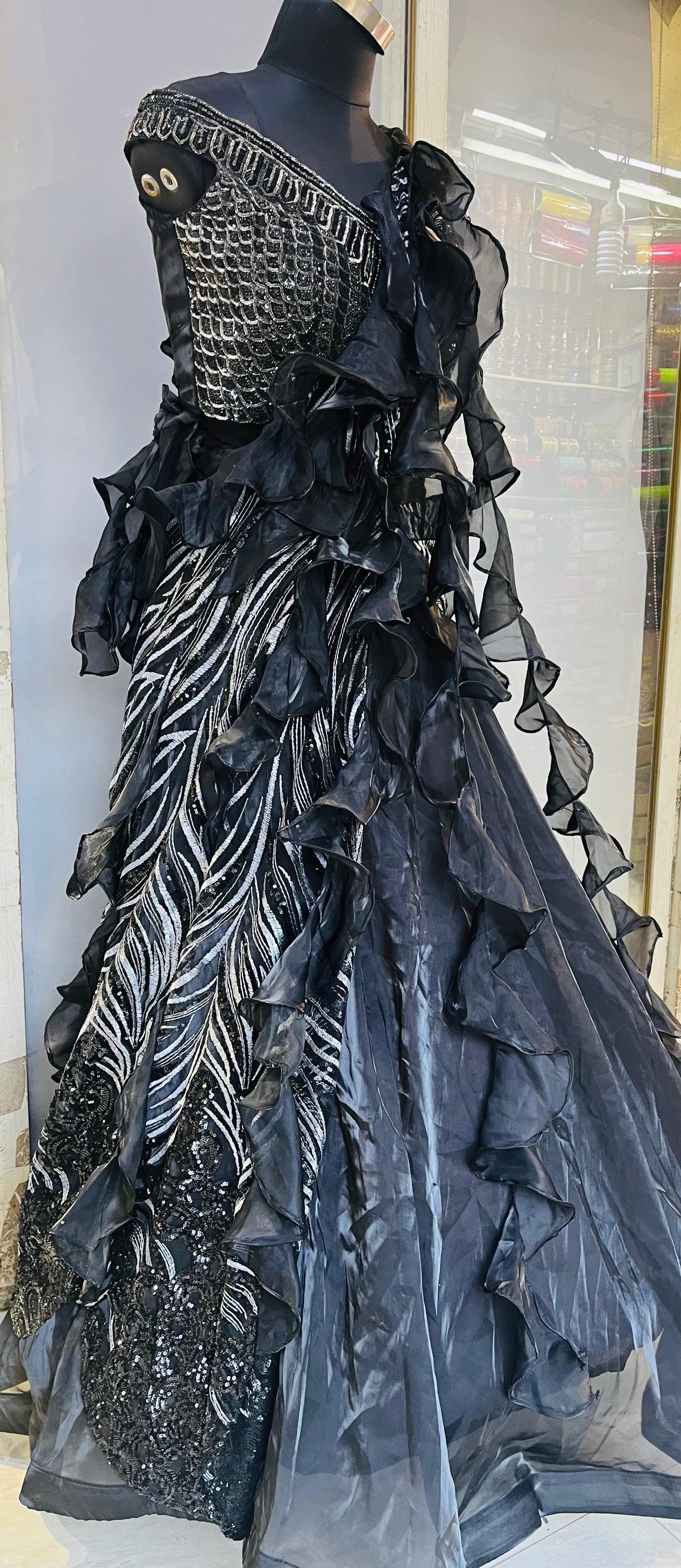 Lehnga choly with drape