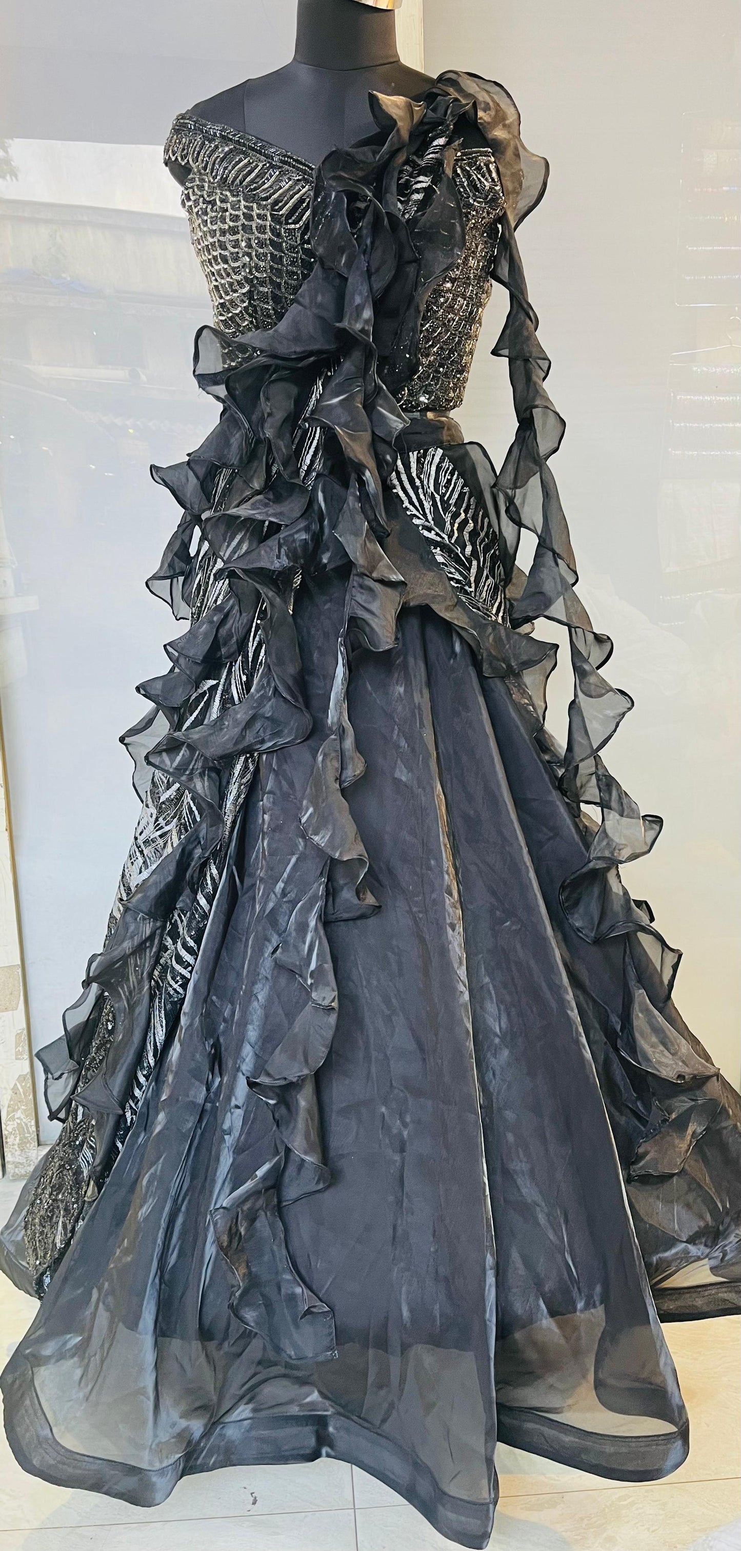 Lehnga choly with drape