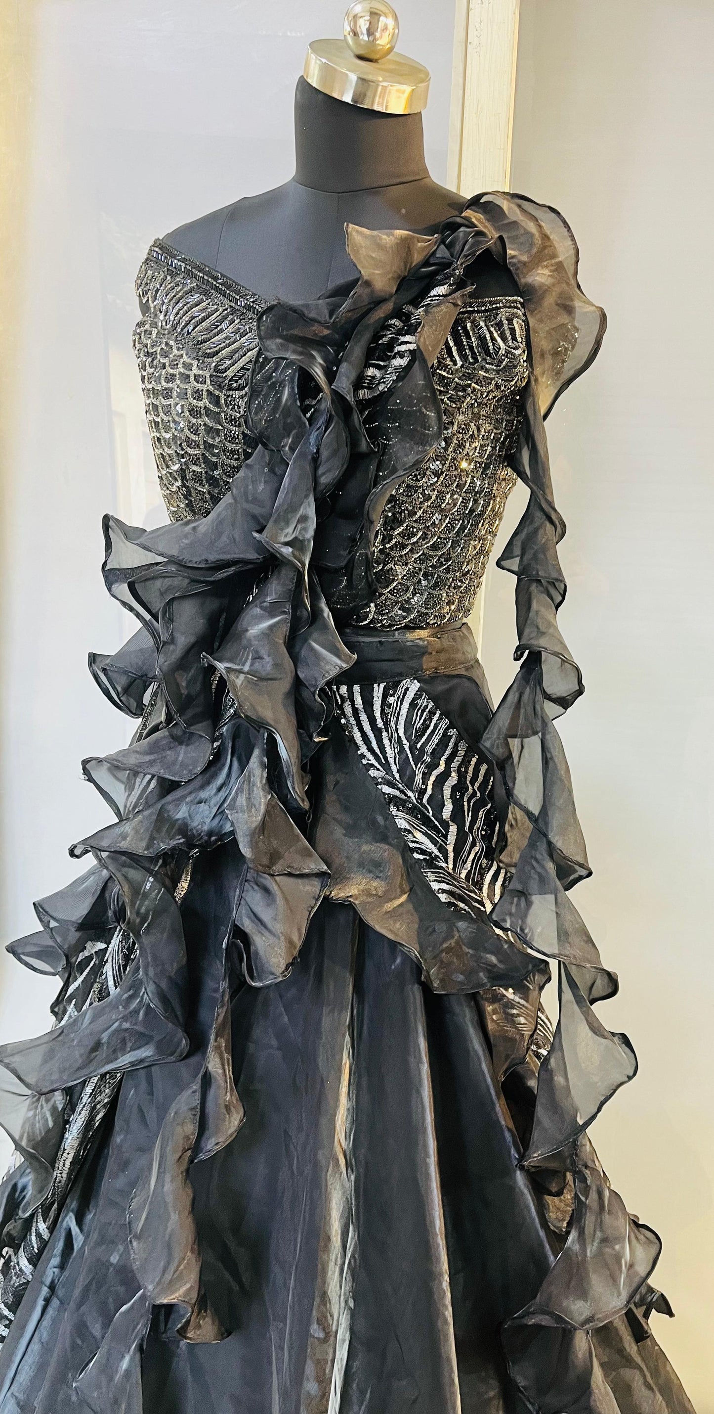 Lehnga choly with drape