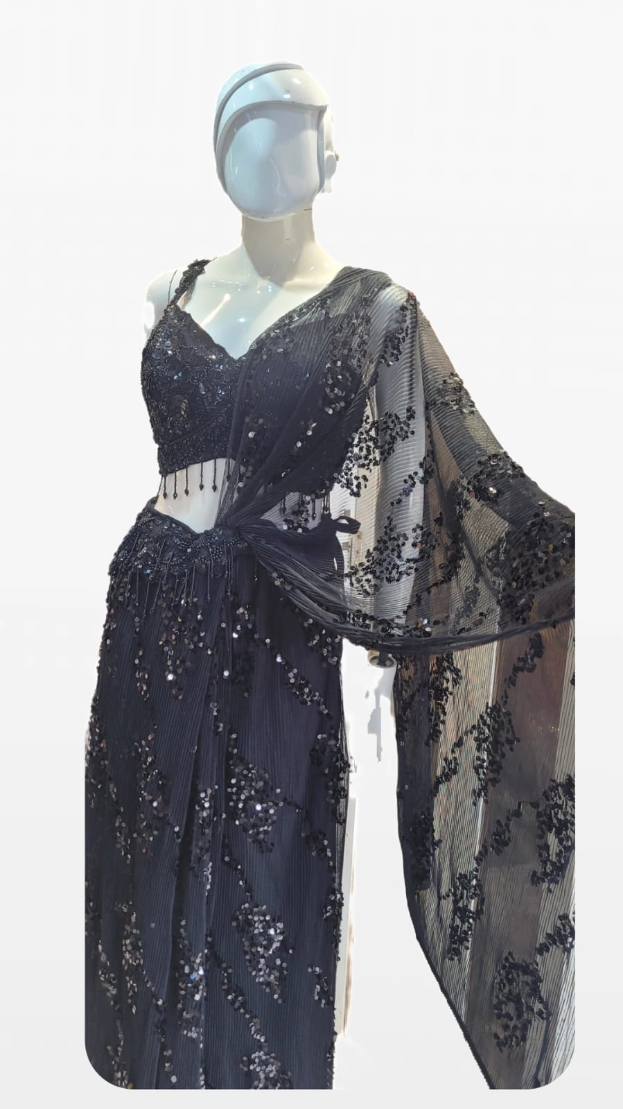Fish cut Saree