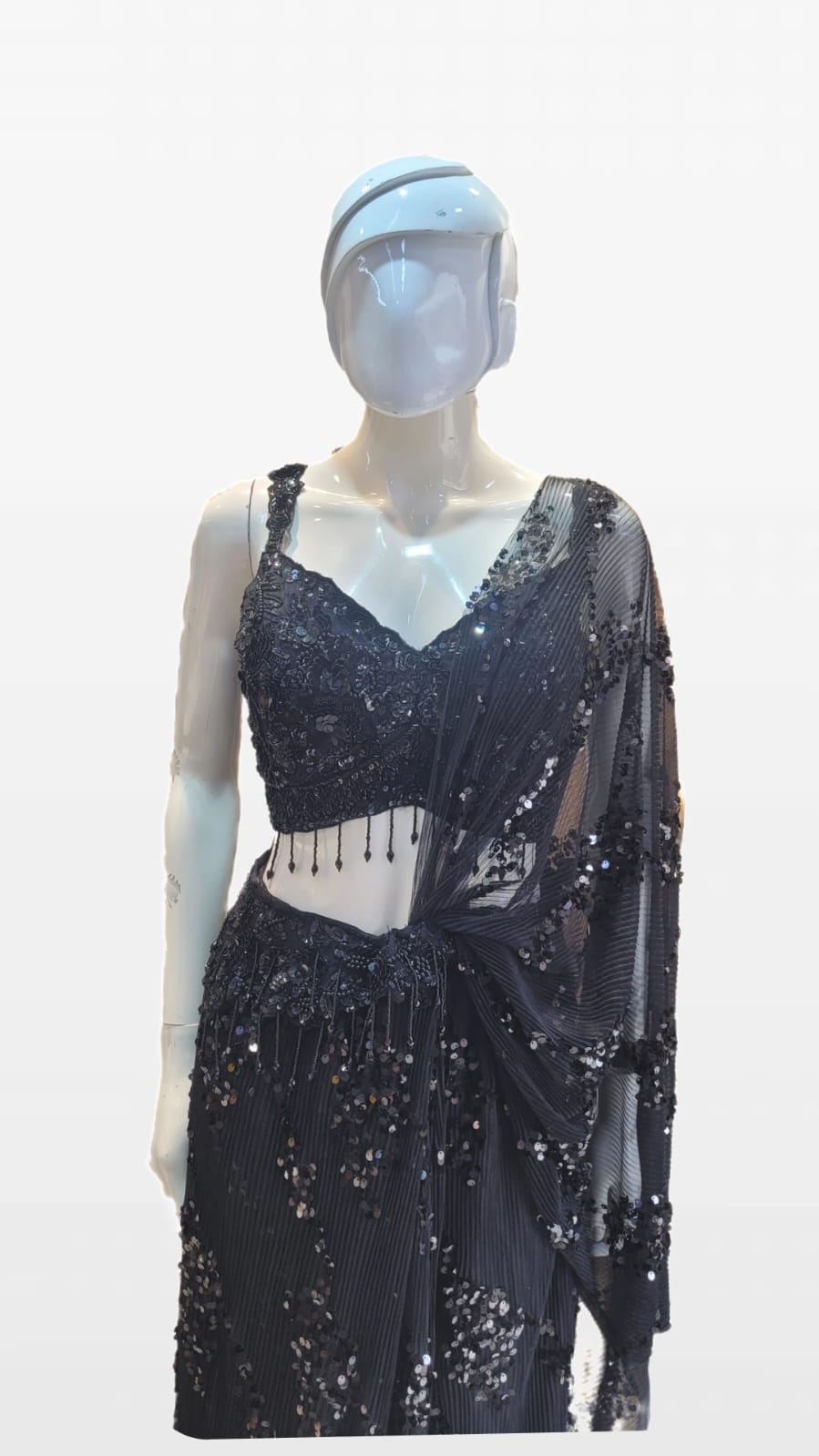 Fish cut Saree