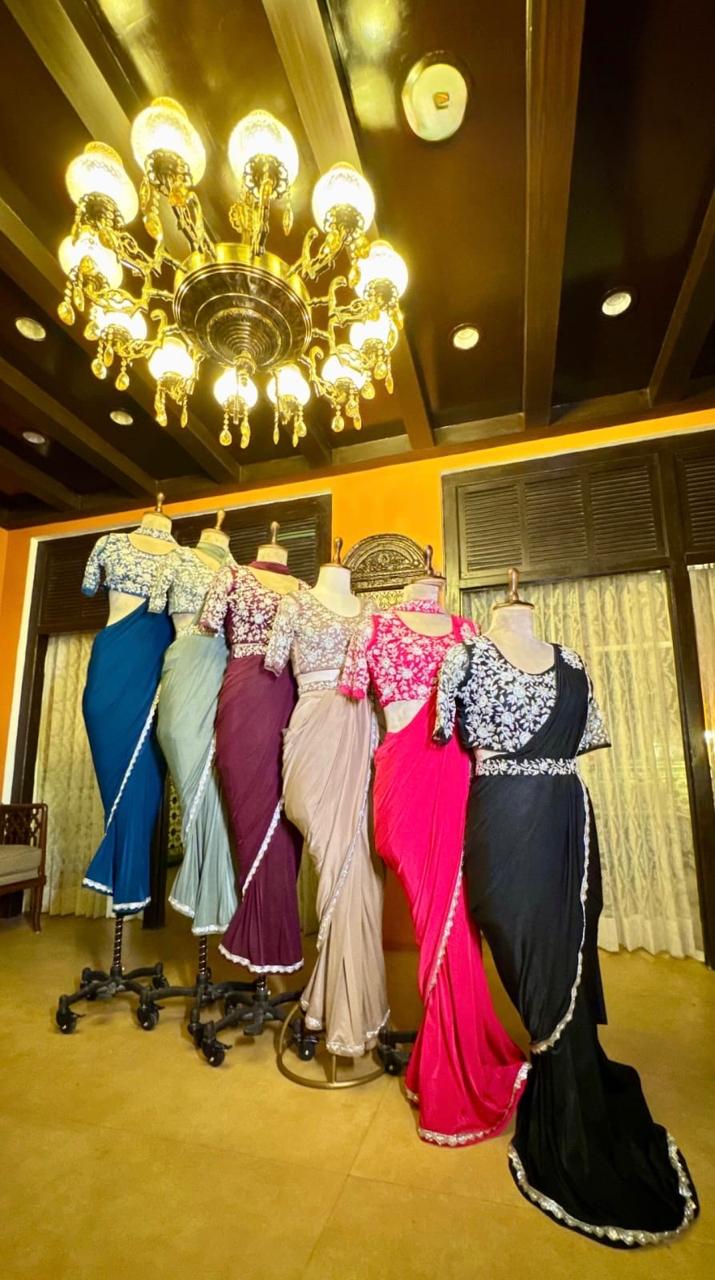 Fabric - Stretch Korean | Handwork -kardana work