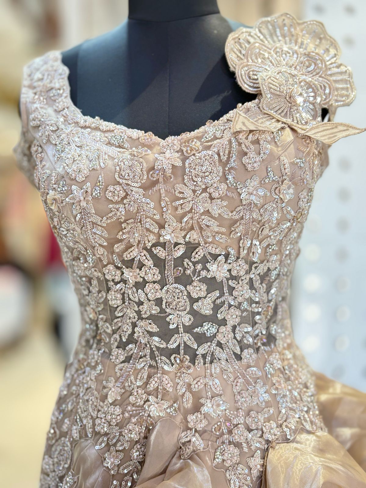 Ball gown Fabric-soft Organza