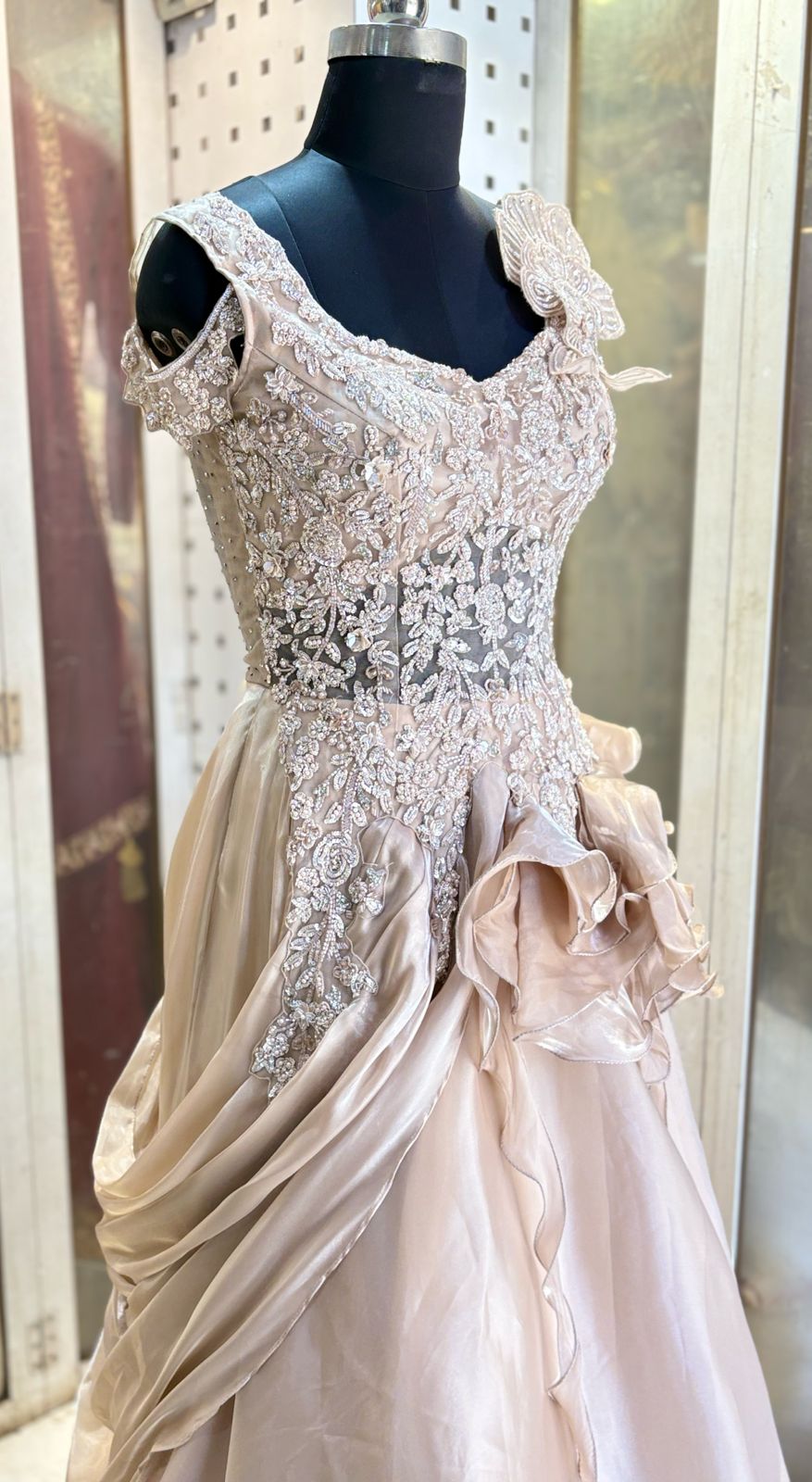 Ball gown Fabric-soft Organza