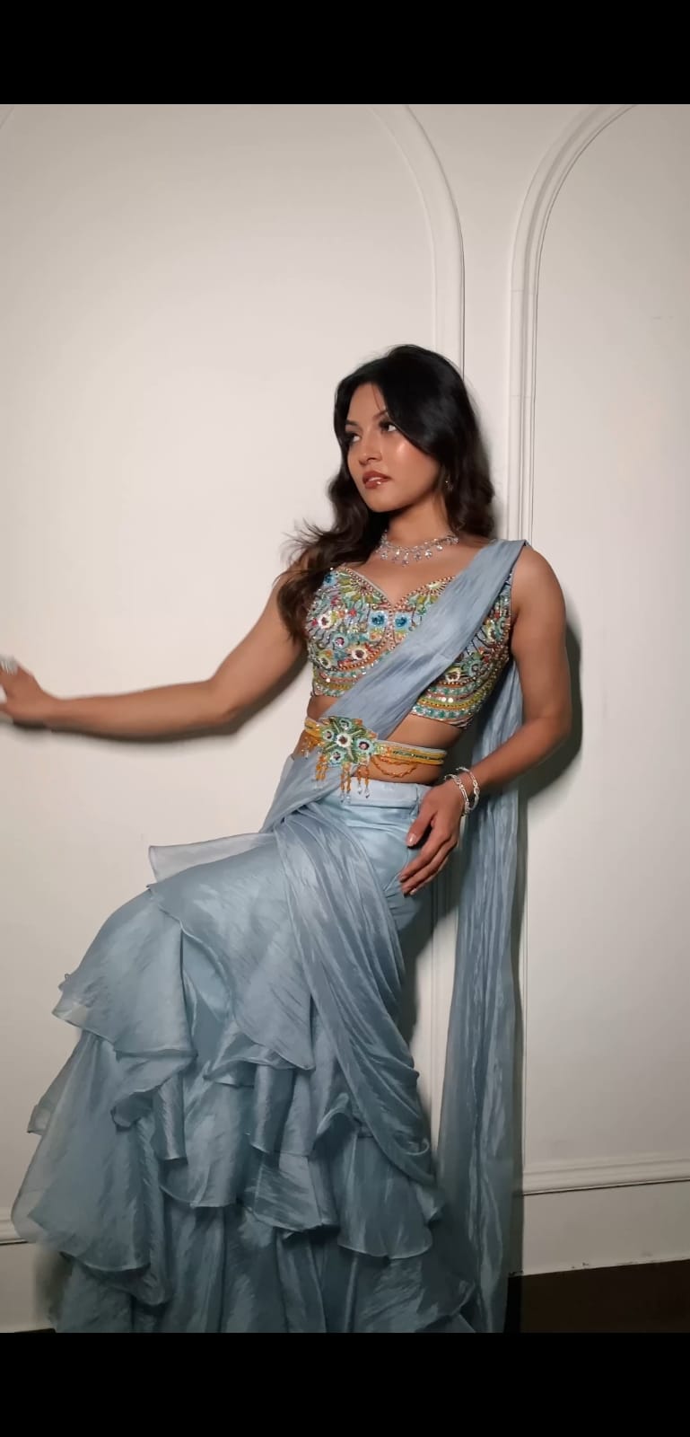 Ready to Wear Ruffle Saree