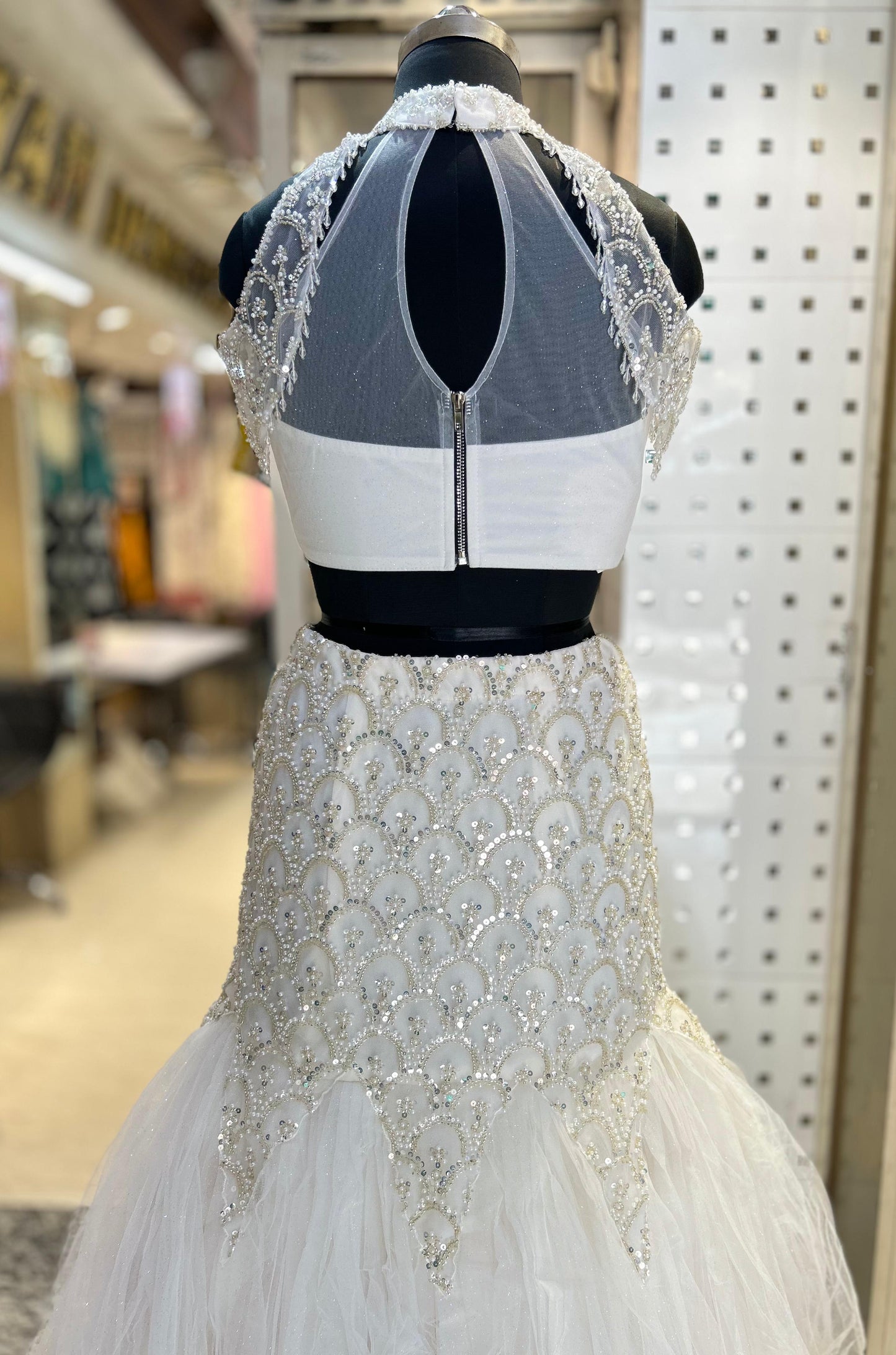 Fishcut Lehanga choli Handwork