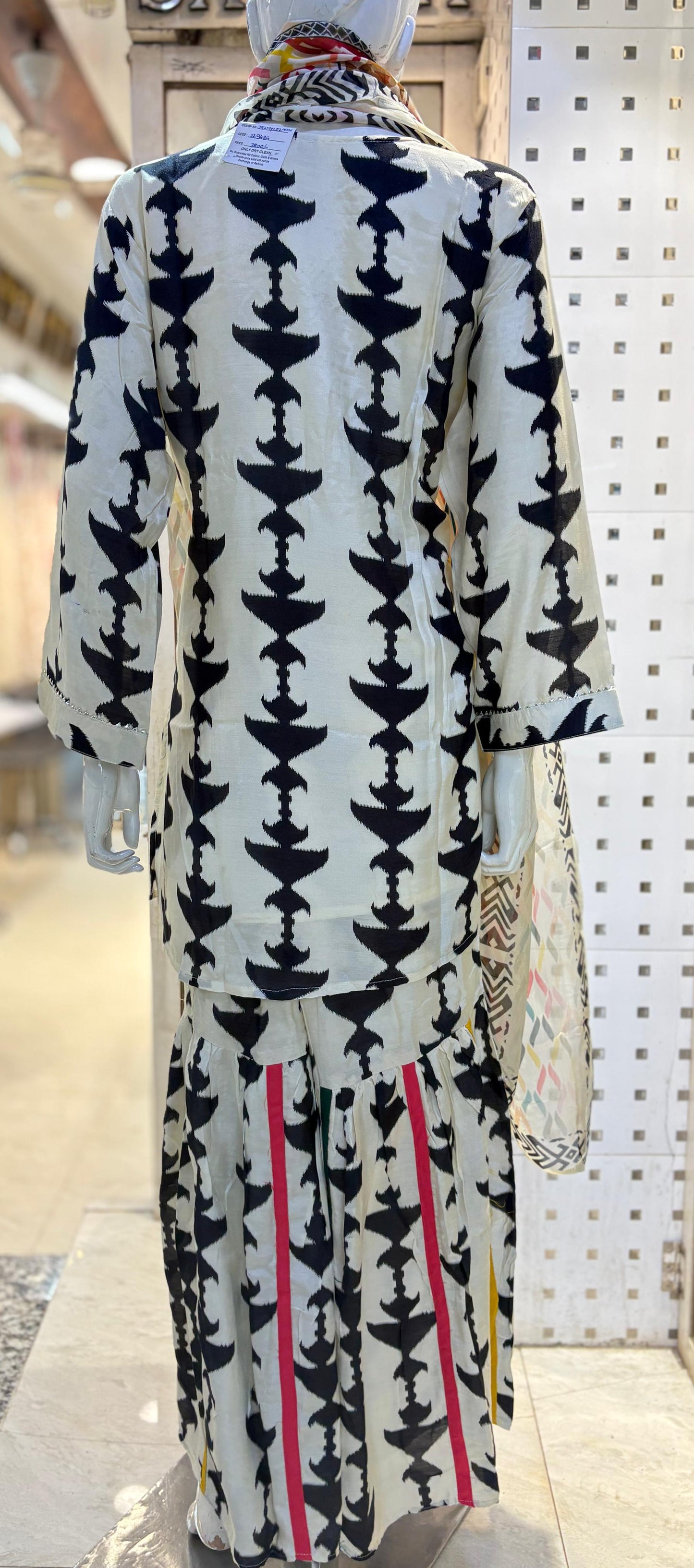 garara with short kurti and duppatta
