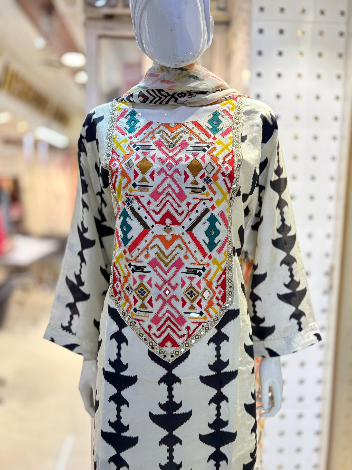 garara with short kurti and duppatta