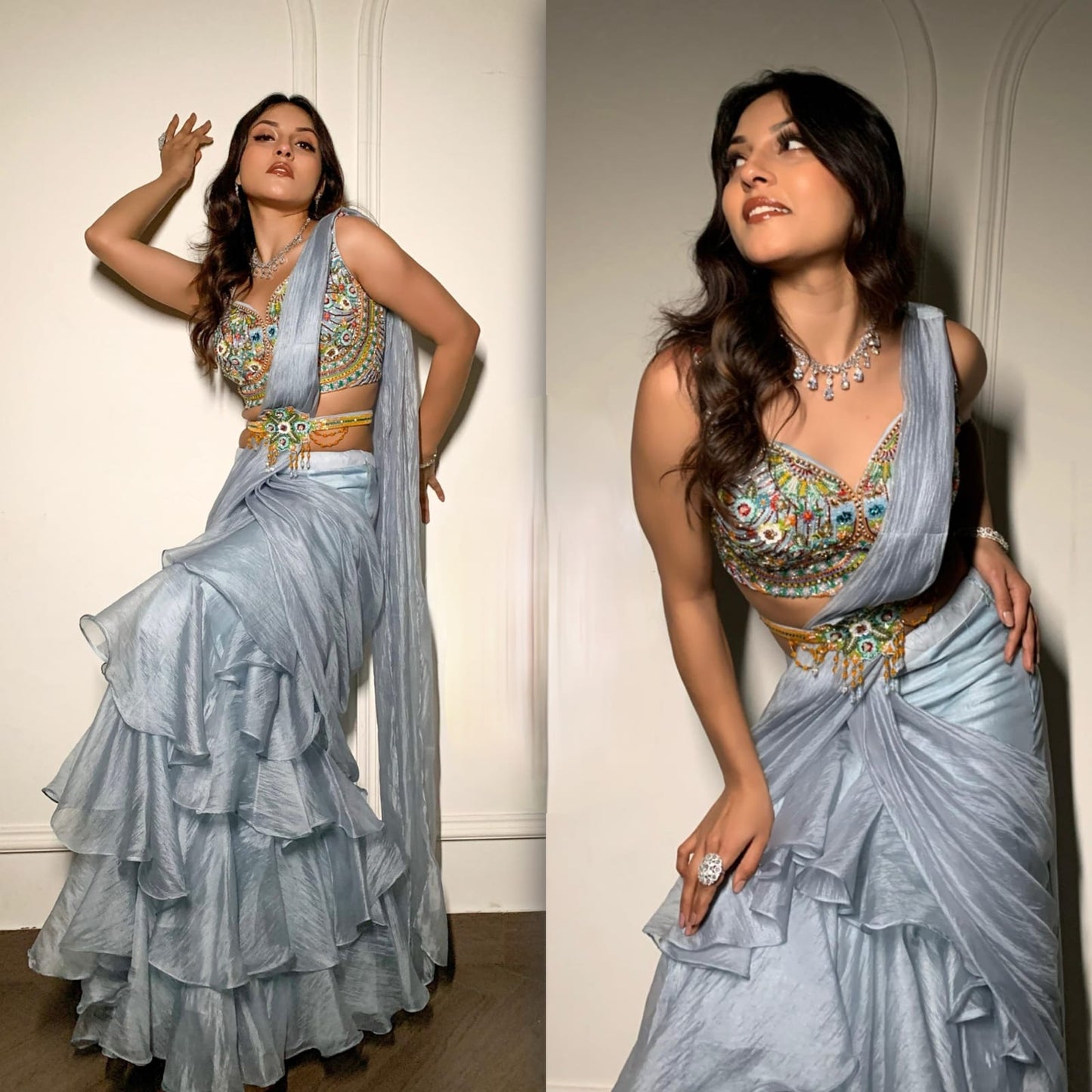 Ready to Wear Ruffle Saree