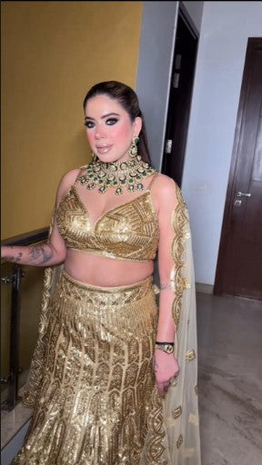 Satyam Crop Top Skirt  Luminous Collection