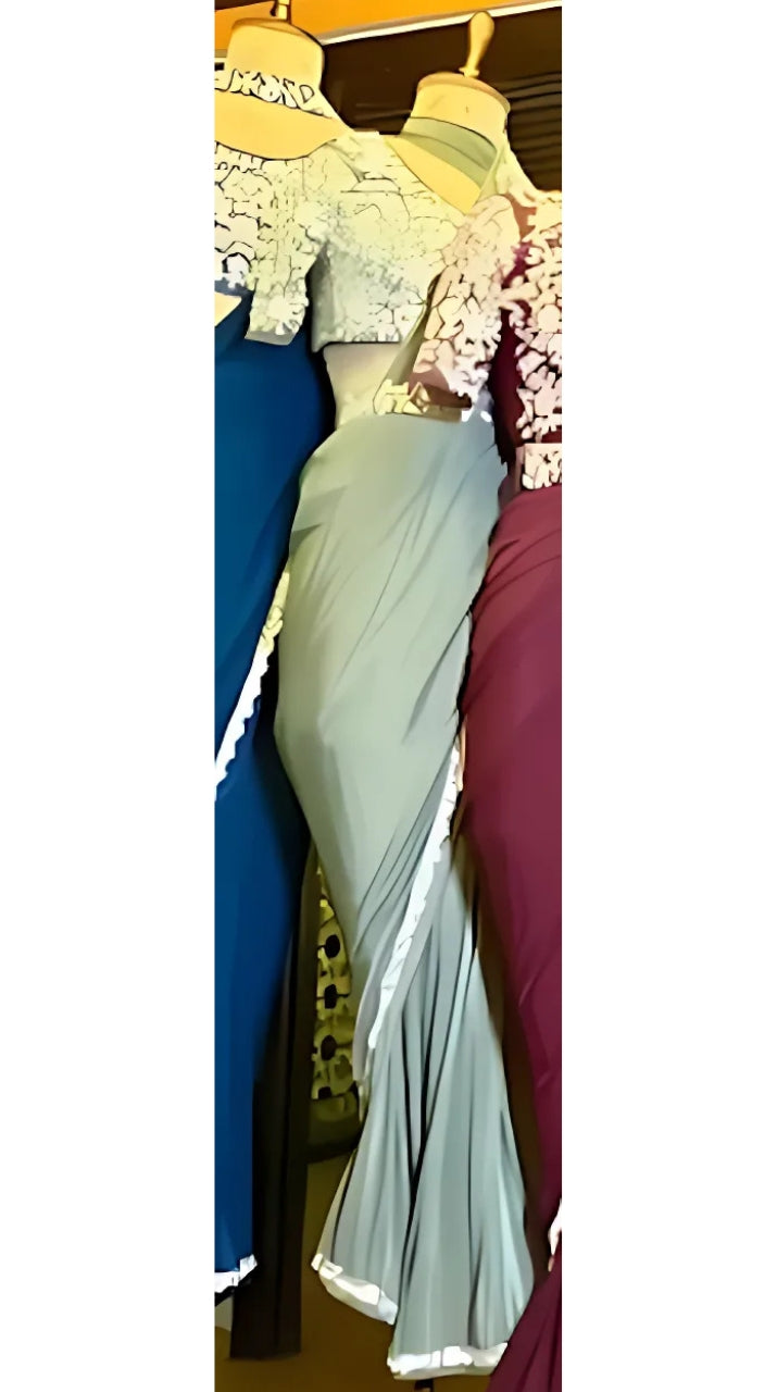 Fabric - Stretch Korean | Handwork -kardana work